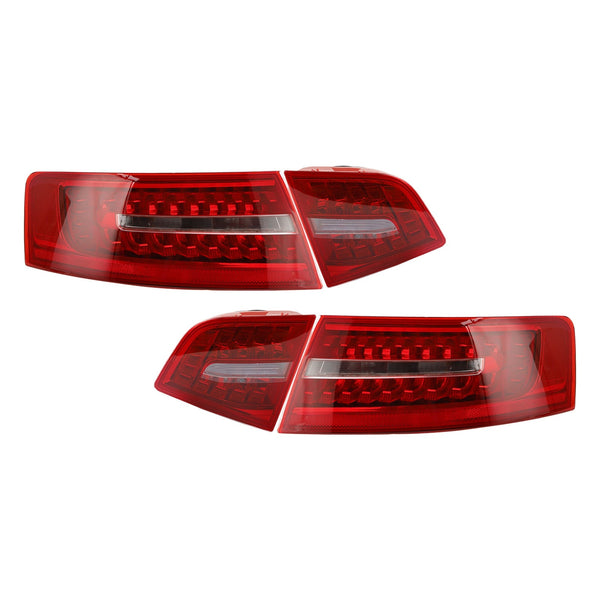 2009-2011 Audi A6 C6 Sedan 4pcs Inner+Outer Trunk LED Tail Light Lamp 4FD945093B 4FD945094B