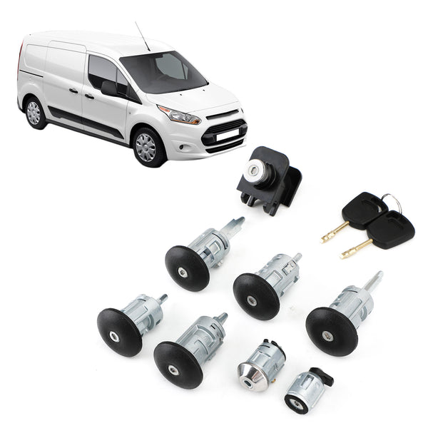 Ensemble de serrures Transit Connect pour Ford 02-07, avec capot, serrure de porte à carburant générique