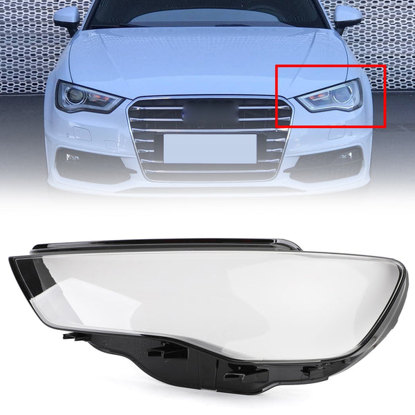 2013-2016 Audi A3 Transparente Farol Tampa Lente Do Farol Esquerda 8V0941003 Genérico