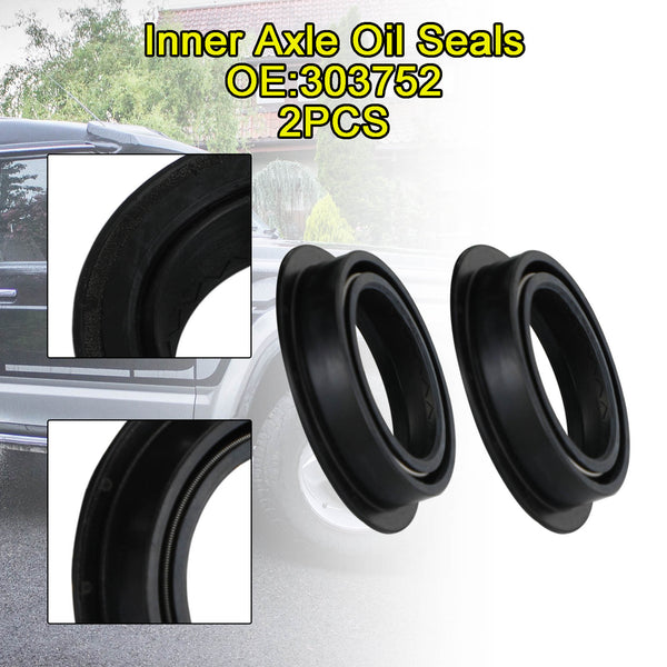 2pcs Front Inner Axle Oil Seals 303752 for Nissan Patrol 1987-2013 Y60 Y61