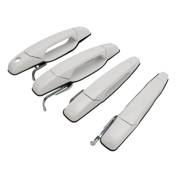 2008-2013 Cadillac Escalade Platinum Sport Utility 4PCS Front & Rear Door Handle Set White 284053446 84053444 20954826 25890276