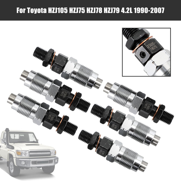 1990-2007 Toyota HZJ105 HZJ75 HZJ78 HZJ79 4.2L6PCS Fuel Injectors 23600-19075 Generic