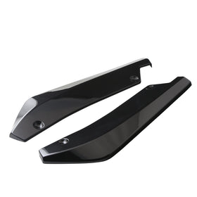 2x Car Auto Rear Bumper Lip Diffuser Splitter Canard Protector Top Gloss Black Generic