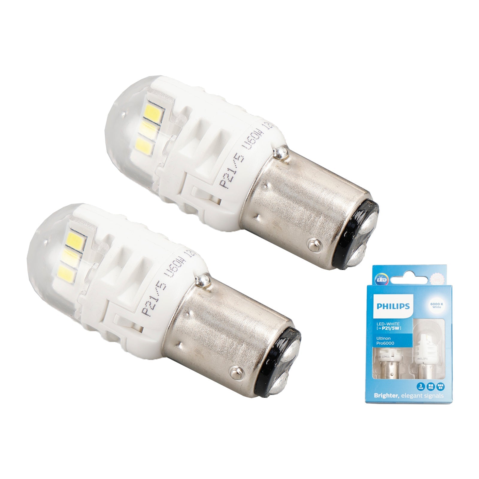 Til Philips 11499CU60X2 Ultinon Pro6000 LED-WHITE P21/5W 6000K 250/50lm