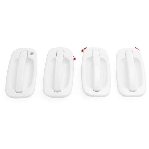 2000-2006 Chevy Suburban/Tahoe 4PCS Exterior White Painted Door Handle Set 19356468 19356469