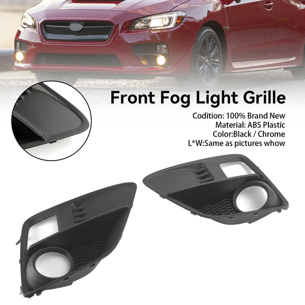 2015-2017 Subaru WRX & STi 2PCS Front Fog Light Cover Bezel Grille Grill 57731VA000 57731VA010