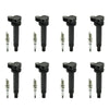 8PCS Ignition Coil+Spark Plug UF230 90080-91180 For Toyota Tundra Sequoia 4.7L V8