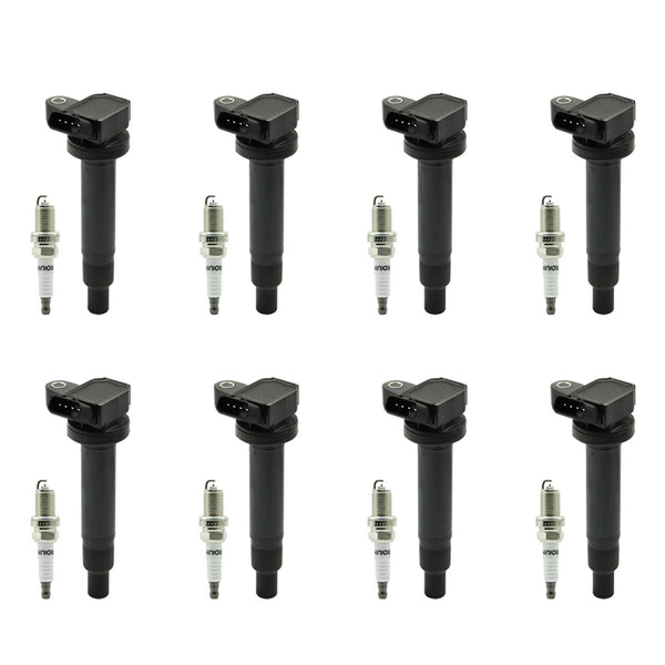 2003-2009 Toyota 4Runner 4.7L 8PCS Ignition Coil+Spark Plug UF230 90080-91180