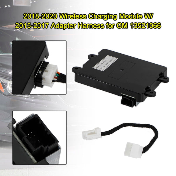 2016-2018 Cadillac CT6 Wireless Charging Module W/2015-17 Adapter Harness 13521066 Generic