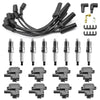 2004-2005 Cadillac CTS V V8 5.7L 8X bobina de encendido + bujía + cable D580 UF192 genérico