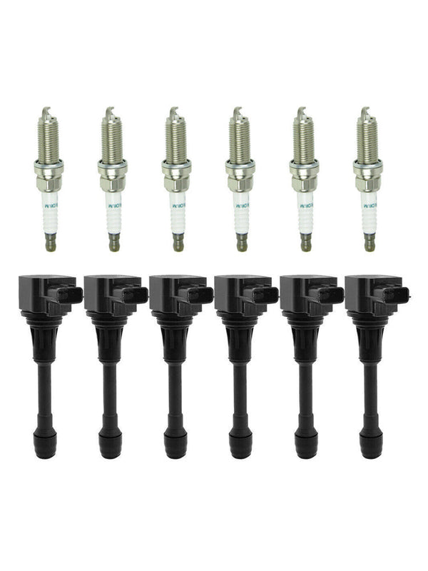 2009-2010 Infiniti M35 3.5L V6 6PCS Ignition coil+6PCS Spark Plug UF550 CUF2118 673-4029 5C1727