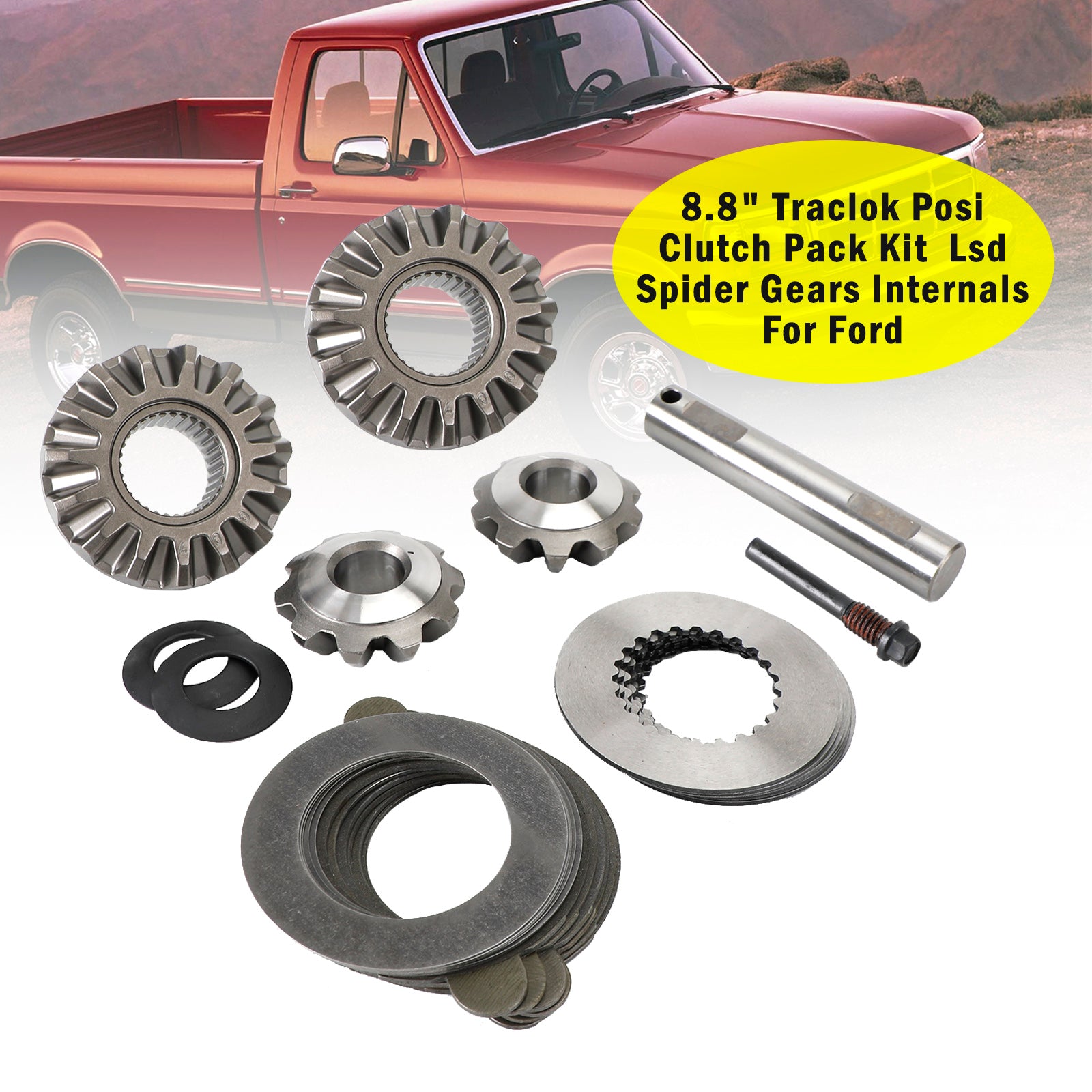 Ford 8.8" Truck Traclok Posi Clutch Pack Kit Lsd Spider Gears Internal