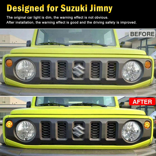 Paar vordere Blinkerlampen für Suzuki Jimny JB64 JB74 2019–2021, geräuchert