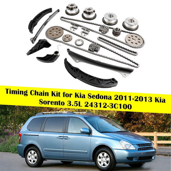 2011-2013 Kia Sorento 3.5L Timing Chain Kit 24312-3C100 24420-3C100 Generic