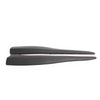 2pcs 36cm Rubber Car Front Rear Bumper Lip Anti-collision Strip Carbon Fiber