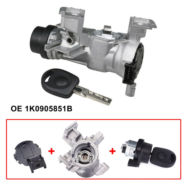 2004-2013 interruptor de ignição SEAT Altea com chave de cilindro de bloqueio 1K0905851B 1K0953527D genérico