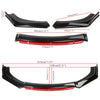 Toyota Corolla Camry Sienna 86 Scion FR-S Todos os modelos 4 PCS Kit de corpo do para-choque dianteiro Splitter Spoiler Difusor Protetor Genérico