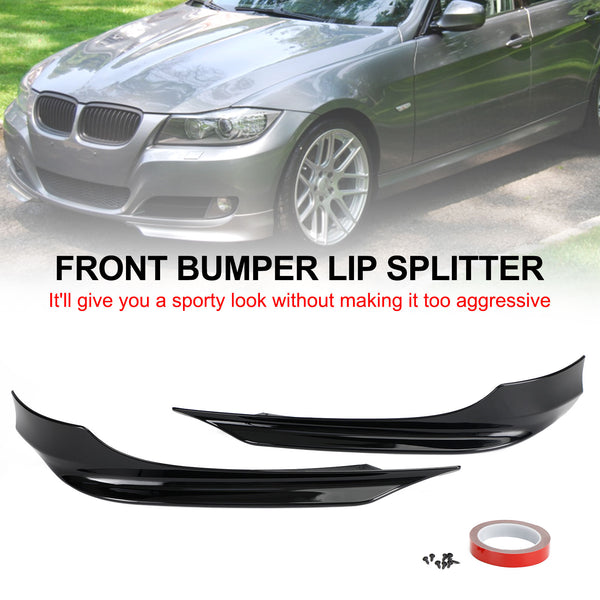2008-2012 BMW 3 Series E90 4-Door Sedan LCI PP Front Bumper Lip Splitter Spoiler Generic