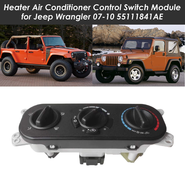 2007–2010 Jeep Wrangler Heizung Klimaanlage Steuerschalter Modul 55111841AE Generisch