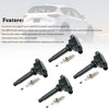 2012-2020 Mazda 3 2.0L 2.5L L4 4x Ignition Coils+Spark Plugs UF656 PE0118100 Generic