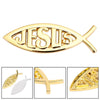 3D-Autoaufkleber, Emblem, Aufkleber, religiöser Gott für Jesus, christliches Fischsymbol, Gold, generisch