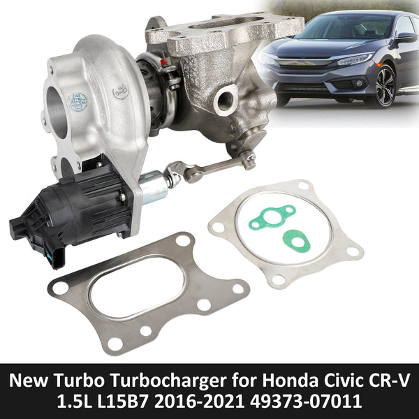 2016-2021 Honda CRV Civic 1.5 T L15B7 2SV 2HX Nouveau turbocompresseur 49373-07011 49373-07013 49373-07100 générique