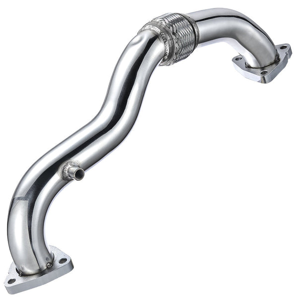 2008-2010 Ford 6.4 Powerstroke Dieseluitlaat Up-Pipe Heavy Duty gepolijst GEEN EGR Algemeen