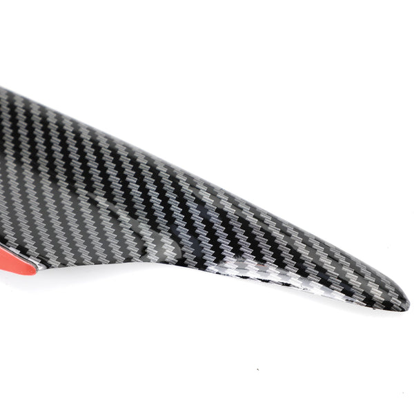 4 pezzi di alette paraurti anteriori universali Body Splitter Spoiler Canards Look in fibra di carbonio