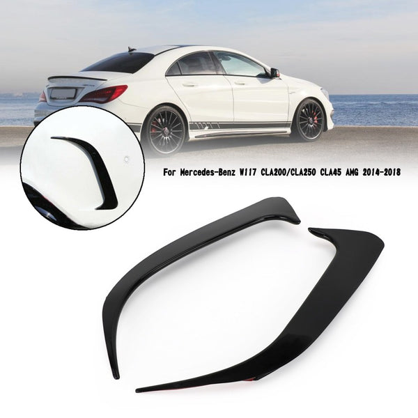 2014-2018 Classe CLA W117 Copri spoiler paraurti posteriore nero Mercedes generico