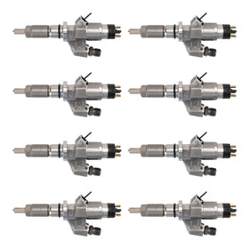 2001-2004.5 Chevy Silverado 2500HD/3500HD 6.6L LB7 Duramax Diesel 8PCS Fuel Injectors 0445120008 0986435502 97208074 Generic