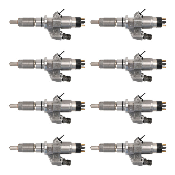 2001-2004.5 Chevy Silverado 2500HD/3500HD 6.6L LB7 Duramax Diesel 8PCS Fuel Injectors 0445120008 0986435502 97208074 Generic