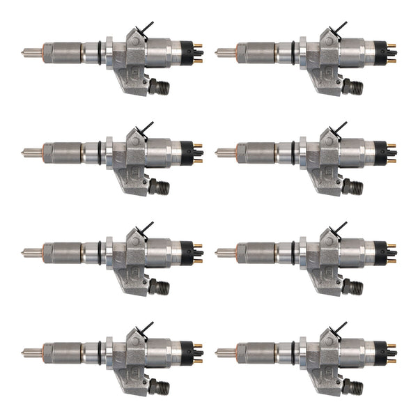 2001-2004.5 GMC Sierra 2500HD 3500HD 6.6L LB7 Duramax Diesel 8PCS Fuel Injectors 0445120008 0986435502 97208074 Generic