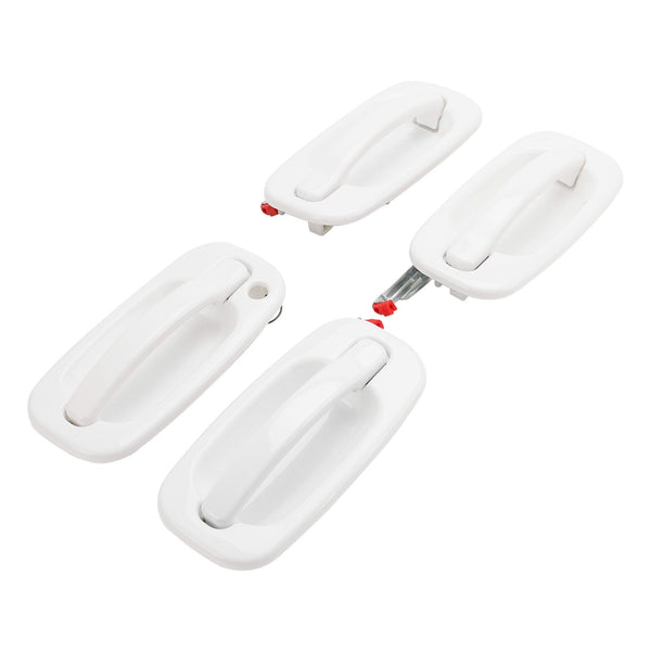 2000-2006 Chevy Suburban/Tahoe 4PCS Exterior White Painted Door Handle Set 19356468 19356469