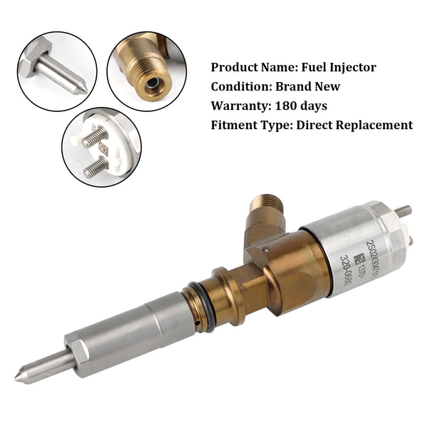 CAT pour Caterpillar Perkins C6.6 1 pièces injecteur de carburant 2645A747 320-0680 générique