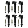 2010 Buick Allure V6 3.0L 3.6L 6PCS Ignition coil+6PCS Spark Plug UF569 D515C 12610626 12618542 Generic