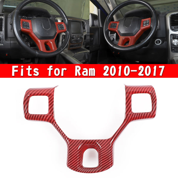 2010–2017 Ram Carbon Fiber ABS Interior Lenkrad Panel Cover Trim Generic