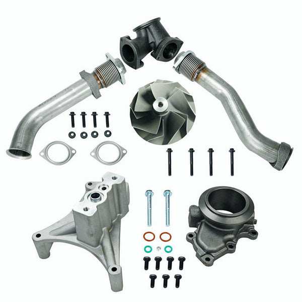 1999.5-2003 Ford 7.3L Powerstroke Kit tubo di scarico diesel con soffietto ed EBPV generico