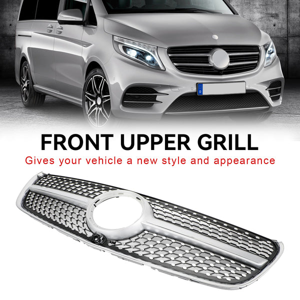 2014–03.2019 Benz W447 V-Klasse Diamond Front Upper Grille Grill Generic
