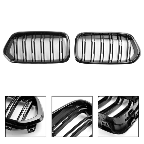 2018-2023 BMW X2 Series F39 Gloss Black Front Bumper Grill Grille 51712455246 51712455247 Generic