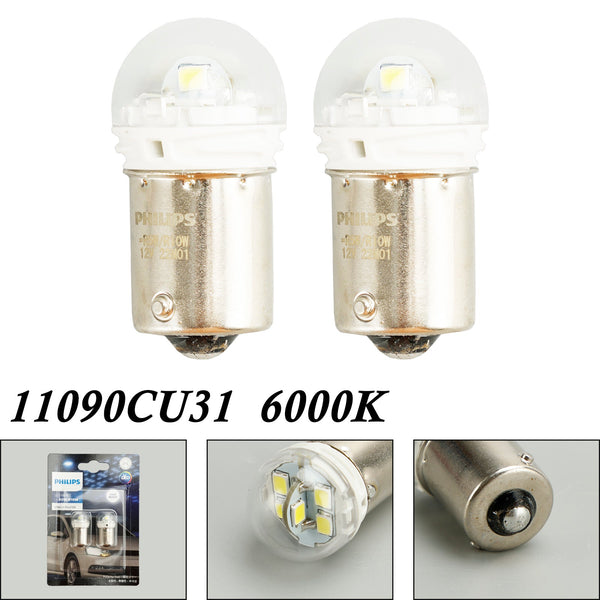 Per Philips 11090CU31B2 Ultinon Pro3100 LED-BIANCO R5W/R10W 6000K BA15s Generico