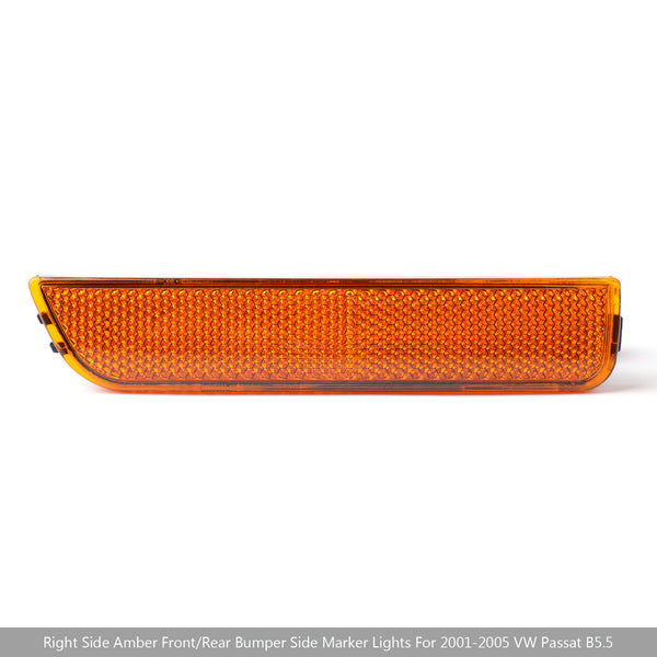 2001-2005 VW Passat B5.5 Direito Amber Front Bumper Side Marker Lights Genérico