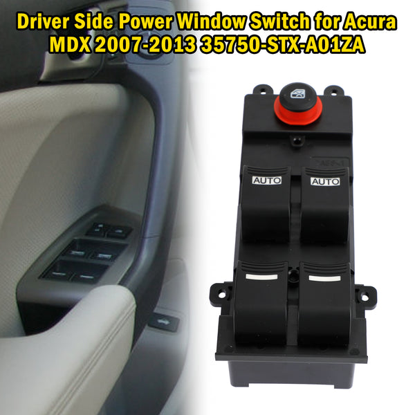 2007-2013 Acura MDX Driver Side Power Window Switch 35750-STX-A01ZA Generic