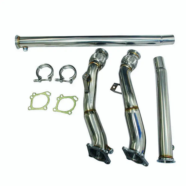 Catless Downpipe Avgas för 1997-2005 K04/RS6 för Audi S4 B5 A6/Allroad C5 2.7L Turbo 3