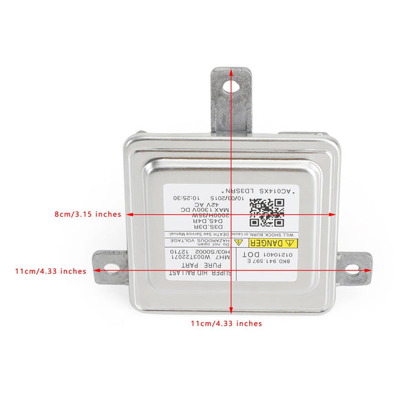 2010-2017 Audi A1 S1 HID Xenon Fari Unità di Controllo Zavorra 8K0941597E 8K0941597 Generico