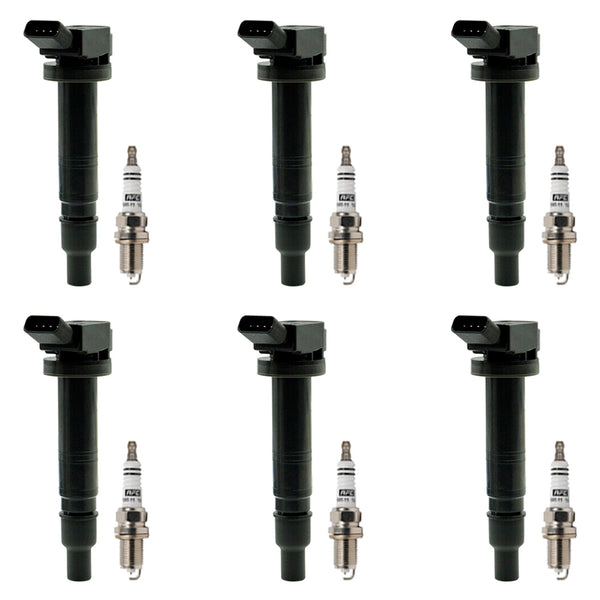 2008-2015 Scion xB 2.4L l4 6x Ignition Coils +Spark Plugs UF495 UF334 90919-02248 Generic
