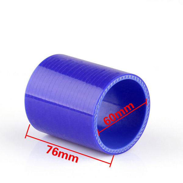 Straight 0 Degree 76mm 60mm Silicone Hose Coupler Intercooler Turbo Intake