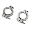 2PC TiAL MV-S 38 mm Wastegate V-Band Clamp Set Kit med skruvar, muttrar och tätningar Generic