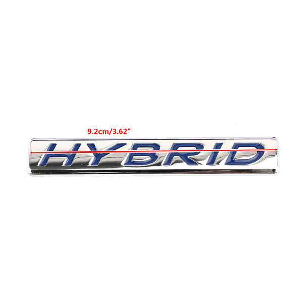 1PC 3D HYBRID Words Car Sticker Metal Emblem Rear Car Trunk Badge Generic