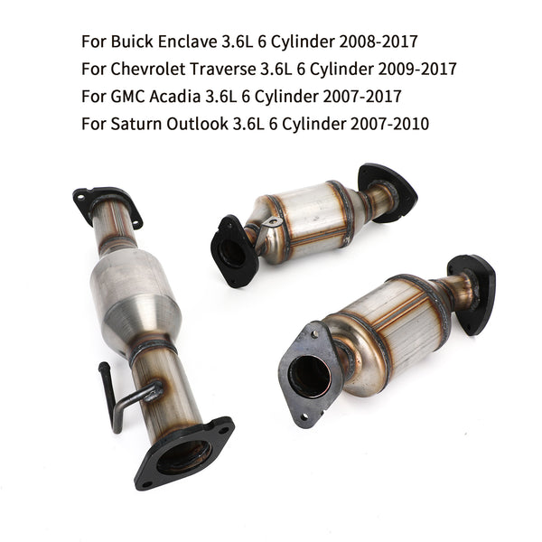 2008–2017 Buick Enclave 3,6 l 6 Zylinder alle 3 links rechts hinten Katalysator 16547 16548 16574 Generisch