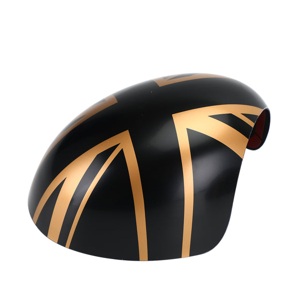 MINI Cooper R55 R56 R57 Black/Gold 2 x  Union Jack UK Flag Mirror Covers Generic